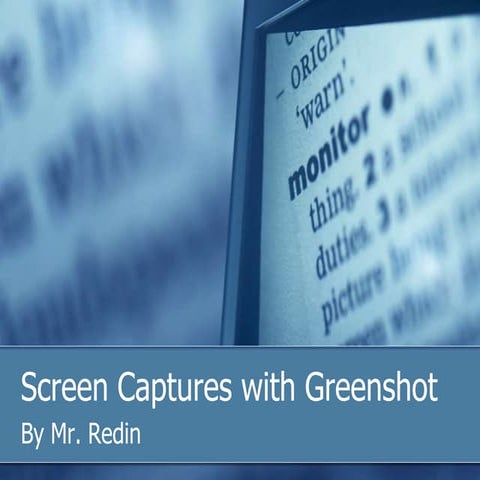 Screen Captures With Greenshot