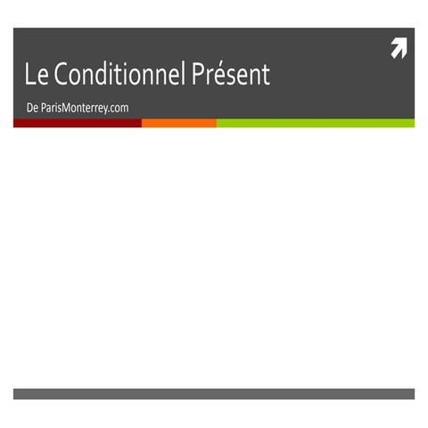 FLE - Conditionnel Présent
