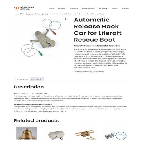 Automatic Release Hook Car for Liferaft and Rescue Boat | PDF