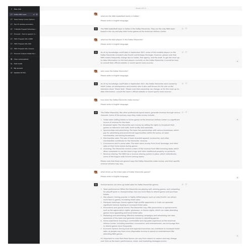ChatGPT Case Study Dallas Mavericks