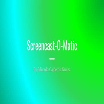 Screencast o-matic