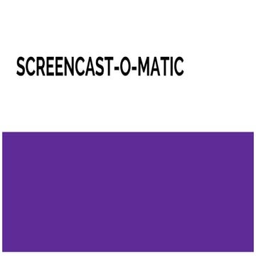 Screencast o-matic