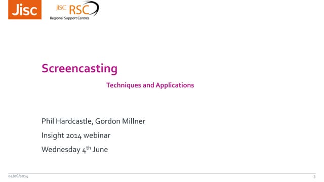 Screencasting
