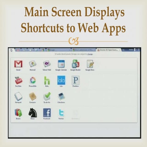 Screenchot of chrome os