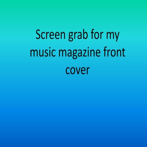Screen grabs for music magazine contents