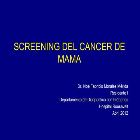 Screening del cancer de mama