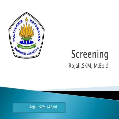 Screening epidemiologi 1