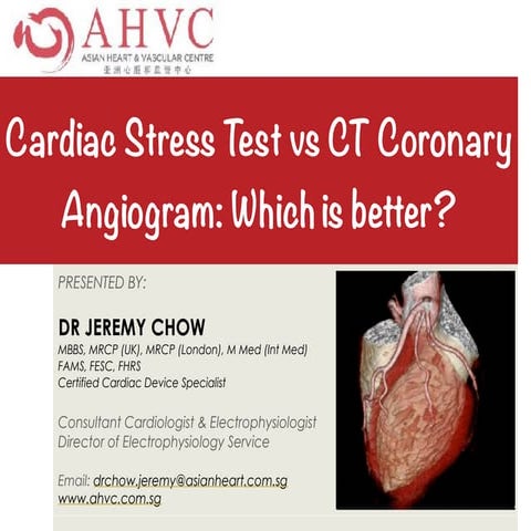 Cardiac Stress Test vs CT Coronary Angiogram: Which is better?