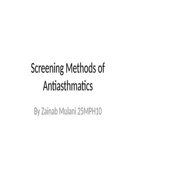 Anti Asthmatic.pptx classification of asthma | PPTX