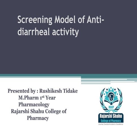 Screening Model of Anti-diarrheal activity.pptx