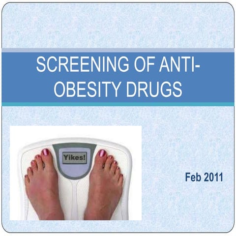 Screening of anti obesity drugs 