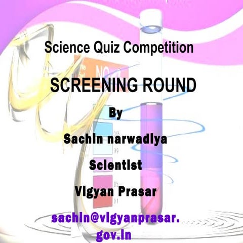 Quiz for the Screening round