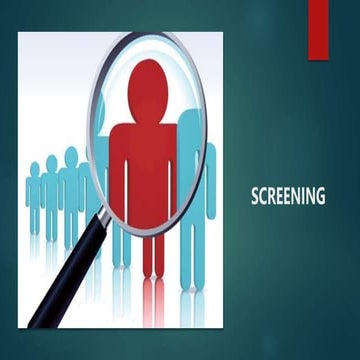 SCREENING TESTS