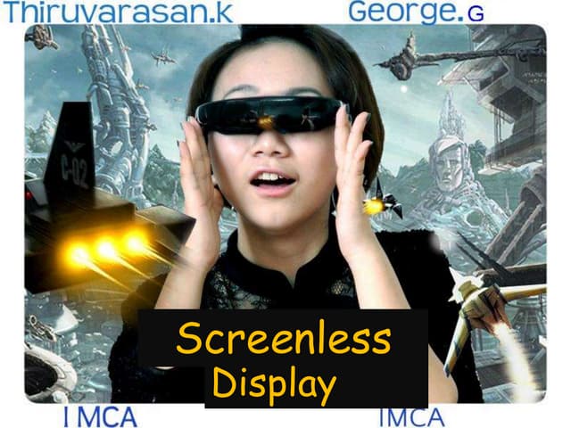 Screenless display 