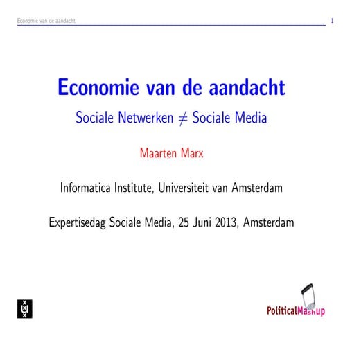   Economie van de aandacht