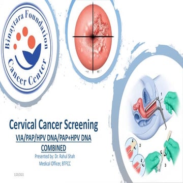 Cervical Cancer Screening Modalities | PPTX