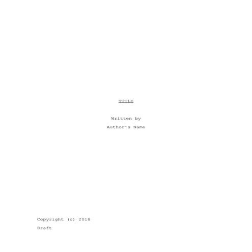 Full script x3 | DOCX