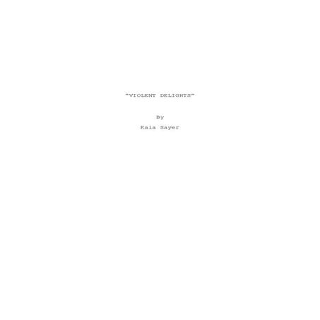 Screenplay 2nd draft