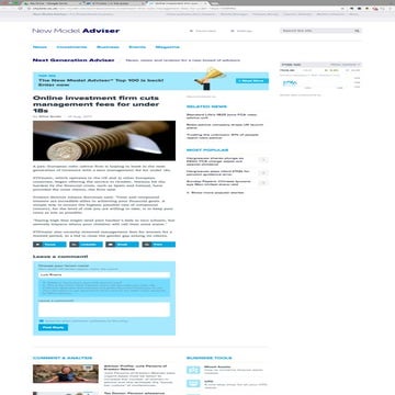 Citywire - Online Investment firm cuts management fees to under 18s