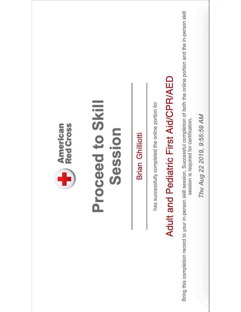 Brian Ghilliotti: Emergency Medical Dispatcher Certification PDF