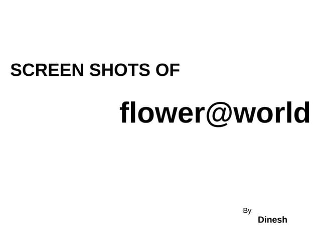 Screen shots