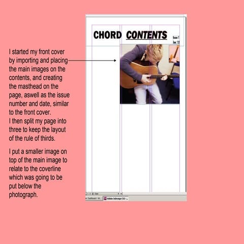 Screen shots for contents