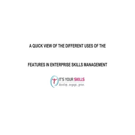 Enterprise Skills Management