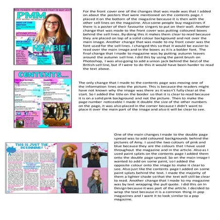 Screenshots of final product