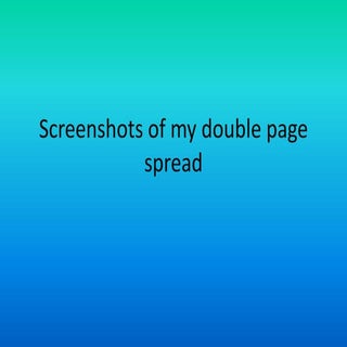 Screenshots of my magazine double p...