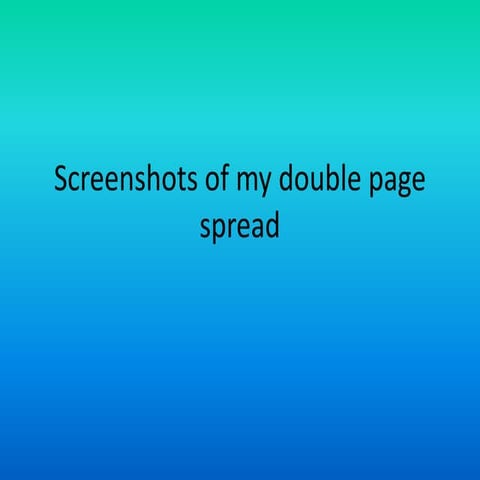 Double page spread powerpoint | PPTX