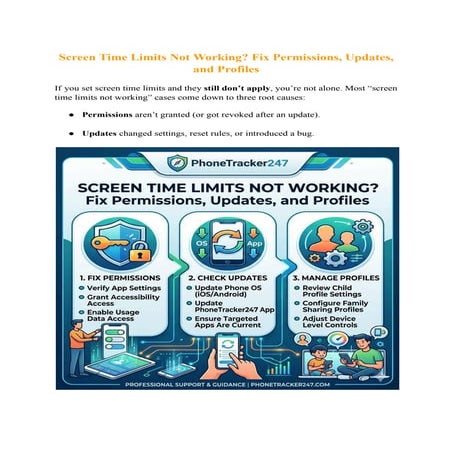 Screen Time Limits Not Working? Fix Permissions, Updates, and Profiles ...