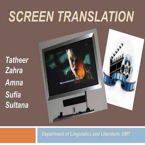 Screen translation