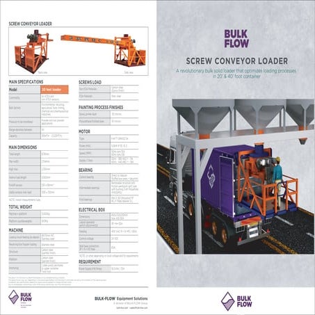 Screw conveyor loader brochure