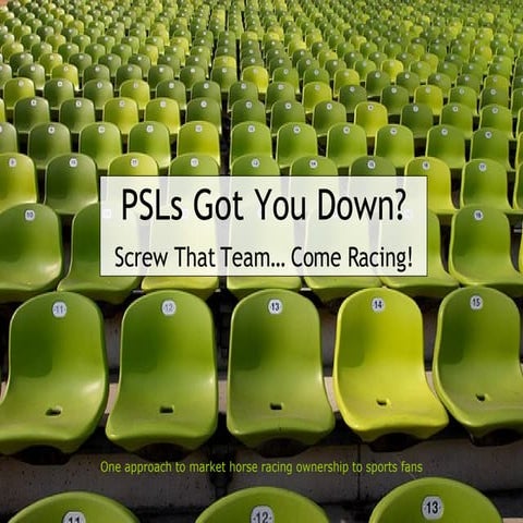 PSLs Got You Down? Screw That Team, Come Racing!