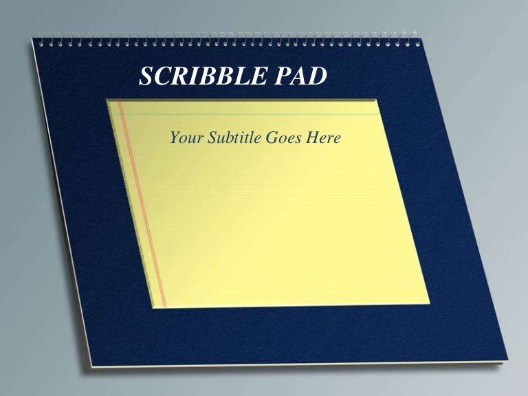 Scribble Pad Design Template