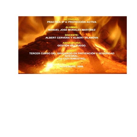 Manual práctico de protección activa en la gestión del fuego