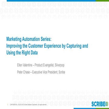 Improving the Customer Experience by Capturing and Using the Right Data - by ...