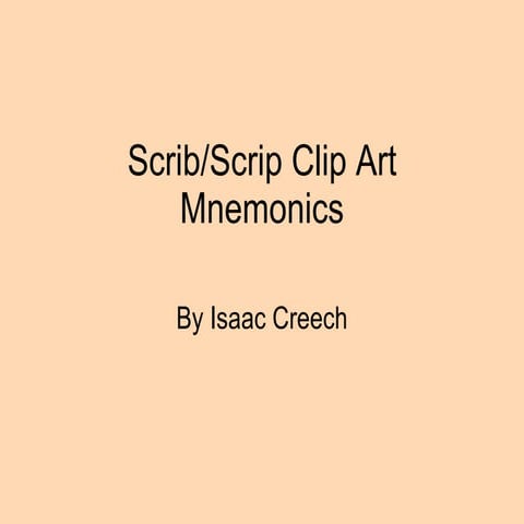 Scrib scrip vocab ppt