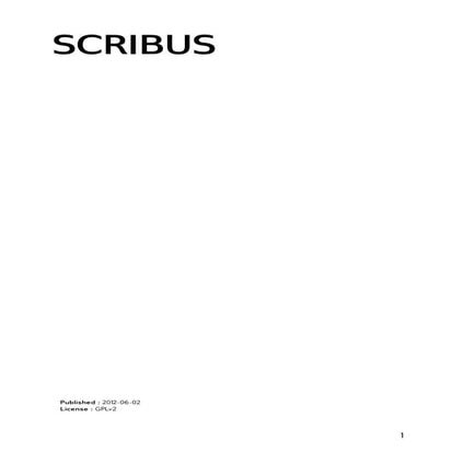 Scribus | PDF