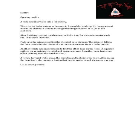 Script for film project | DOCX