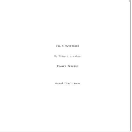 Grand Theft Auto Script | DOCX