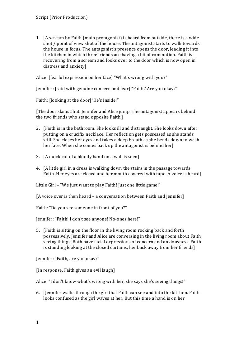 Horror Movie Trailer Script Horror Movie Trailer Script