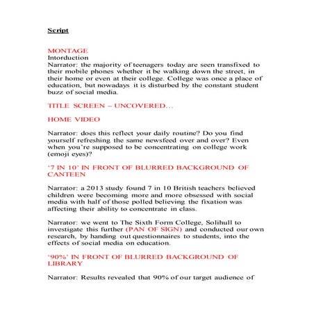 Final script – social media | DOCX