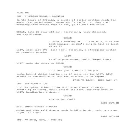 Script For 'The Last Chapter' trailer