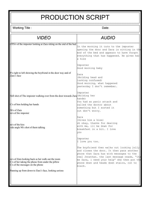 Script | DOCX