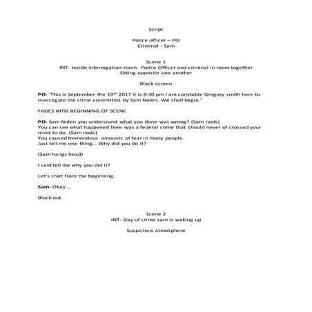 Film script | PPTX