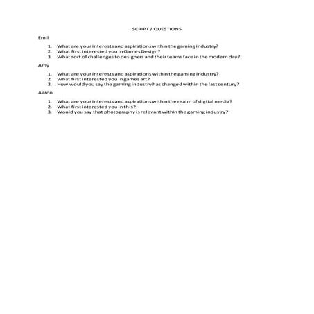 Script breakdown | DOCX