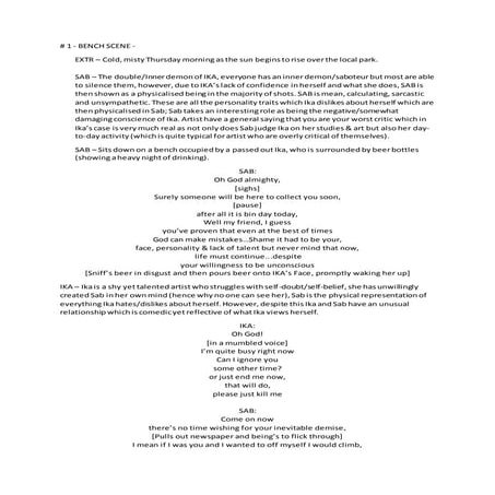 Radio script analysis | DOCX