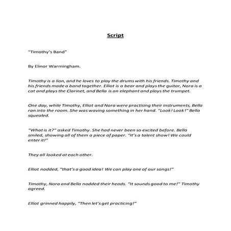 New yorker in tondo continuity script | DOCX