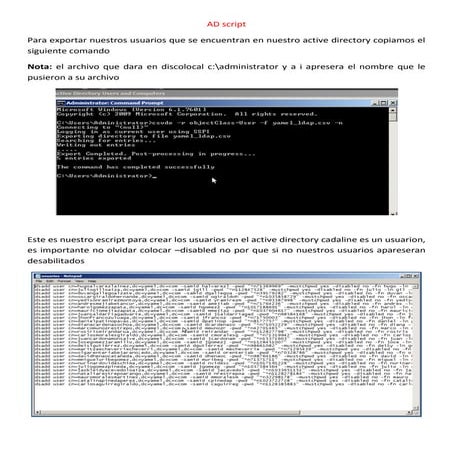 Script active directory1 | DOCX